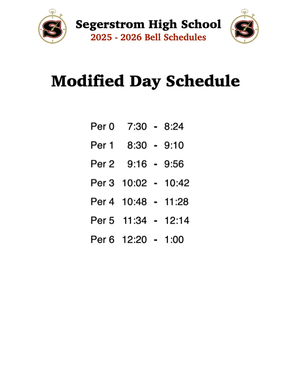 Modified Day Schedule